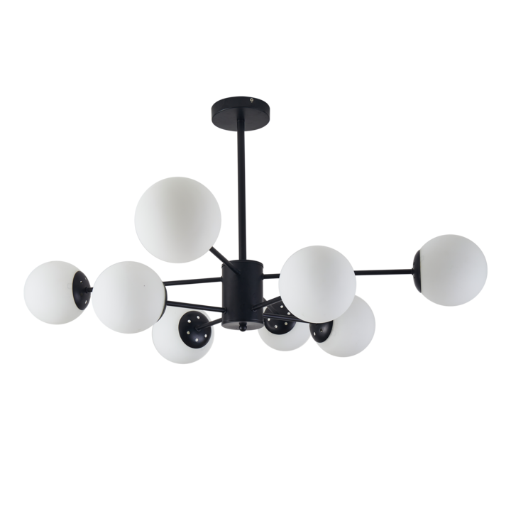 Lustra Buena Gente Colectia Bubble 8XE27 IP20, negru