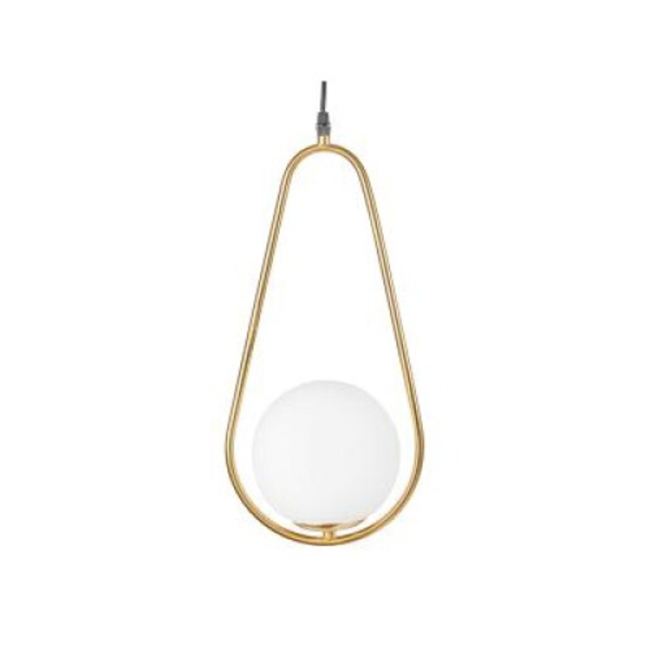 Lustra tip pendul din Metal Colectia Aspace 1XE14 40W 1.5m cablu, Gold, Buena Gente