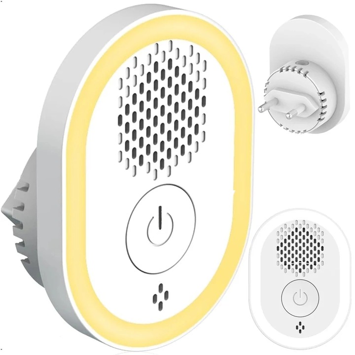 Ултразвукова аларма с лампа против мишки, плъхове, гризачи, насекоми, комари