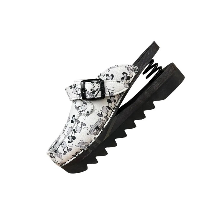 Sabot Airzig Mikey Mouse, Alb, 37