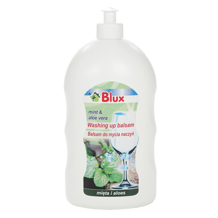 Balsam de spalat vase BluxCosmetics, 1000ml, formula groasa, parfum de menta