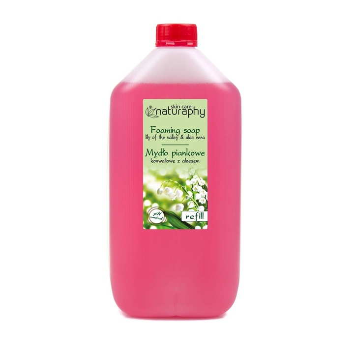 BluxCosmetics пенлив течен сапун, с аромат на момина сълза, 5L кутия, с екстракт от алое вера, неутрално pH