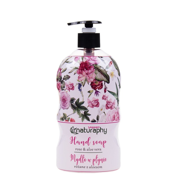 Течен сапун с алое вера, BluxCosmetics, 650 мл, неутрално pH, флорален аромат