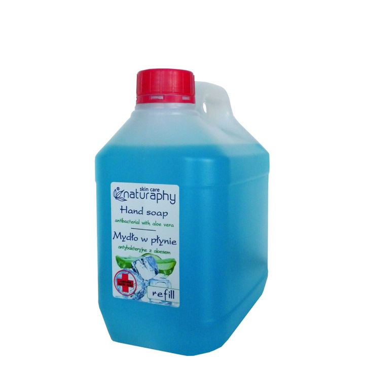 Gel antibacterian BluxCosmetics cu aloe vera, 2L, pH neutru, pentru ingrijirea pielii