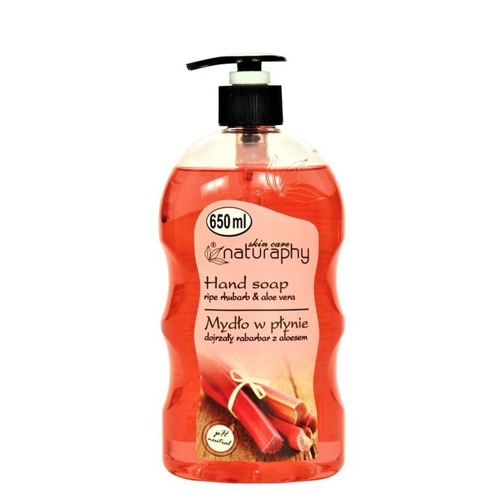 BluxCosmetics течен сапун от ревен с алое, 650 мл