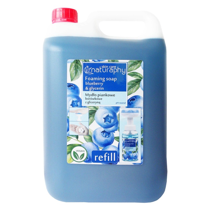 Сапун BluxCosmetics, 5л, с аромат на боровинка, pH неутрално, за грижа за ръцете