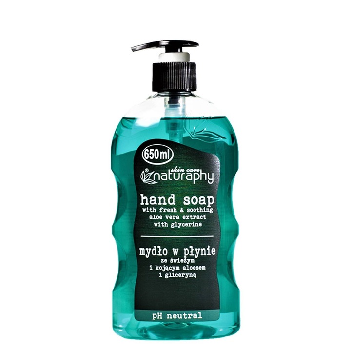 Течен сапун BluxCosmetics, с алое вера и глицерин, 650 мл