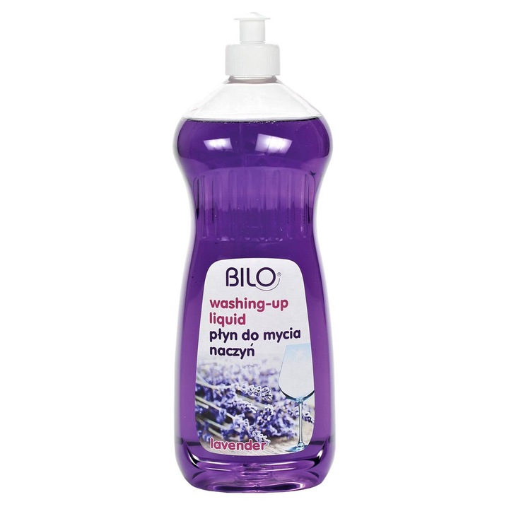 Detergent vase BluxCosmetics, lavanda, 1000ml, formula densa, dozator comod