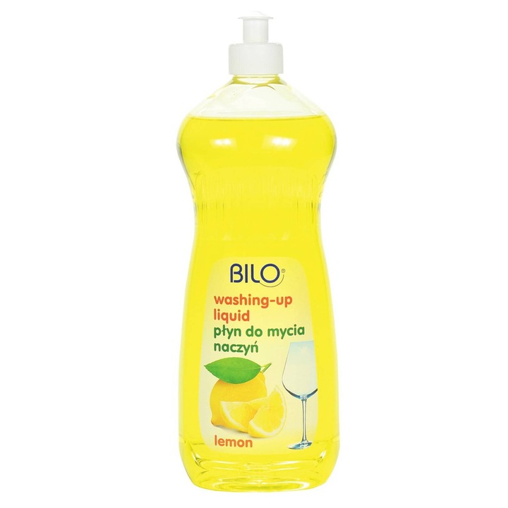 Detergent vase BluxCosmetics, 1000ml, parfum de lamaie, formula densa