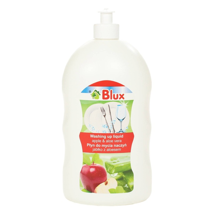Detergent vase BluxCosmetics, cu aloe si parfum de mar, 1000ml