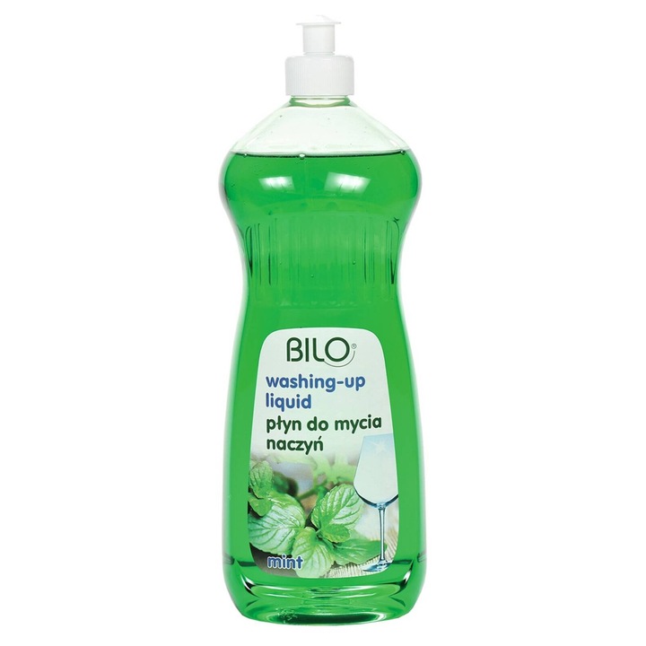 Detergent vase BluxCosmetics, cu aloe si parfum de menta, 1000ml