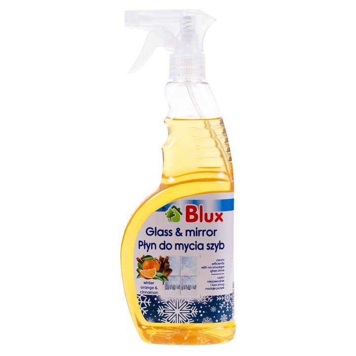 BluxCosmetics ablaktisztító, 650 ml, narancs illat, ammóniamentes, klórmentes