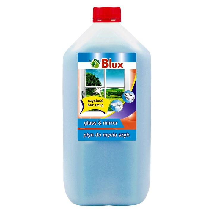 Ablaktisztító oldat, BluxCosmetics, 5000ml, ammóniamentes, klórmentes