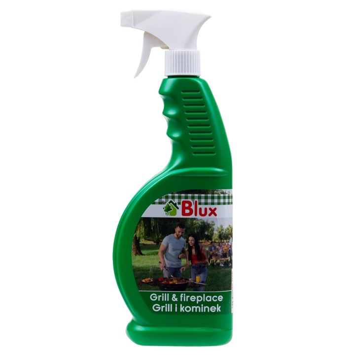 Solutie de curatare gratare, BluxCosmetics, 650 ml, pentru suprafete electrice si pe gaz, eliminare mirosuri neplacute