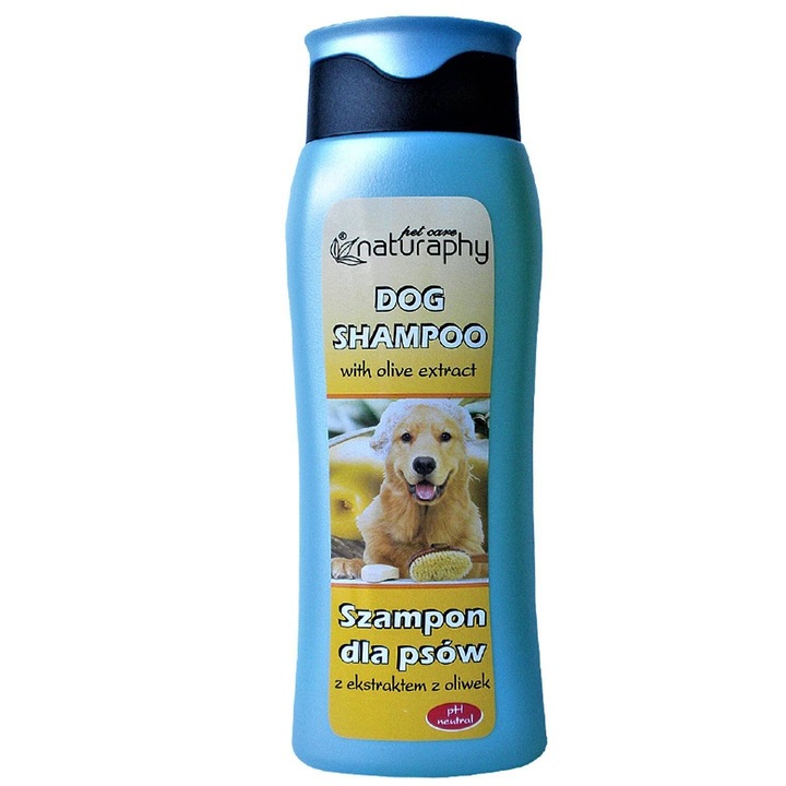 Sampon pentru caini BluxCosmetics cu extract de masline, 300ml