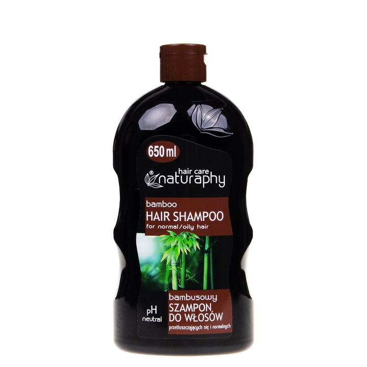 Sampon bambus pentru par normal si cu tendinte de ingrasare, BluxCosmetics, 650ml, pH neutru, cu extract natural de bambus