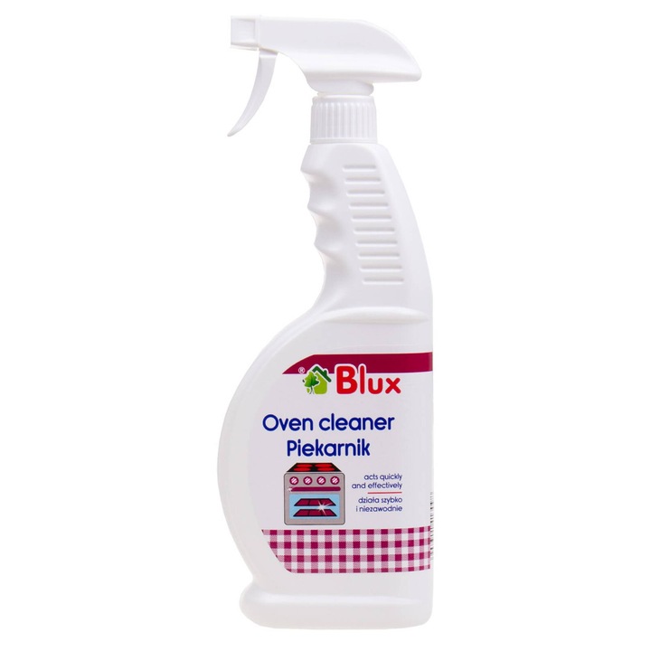 Solutie de curatare pentru cuptoare BluxCosmetics 650ml, eficienta impotriva murdariei persistente, cu miros intens