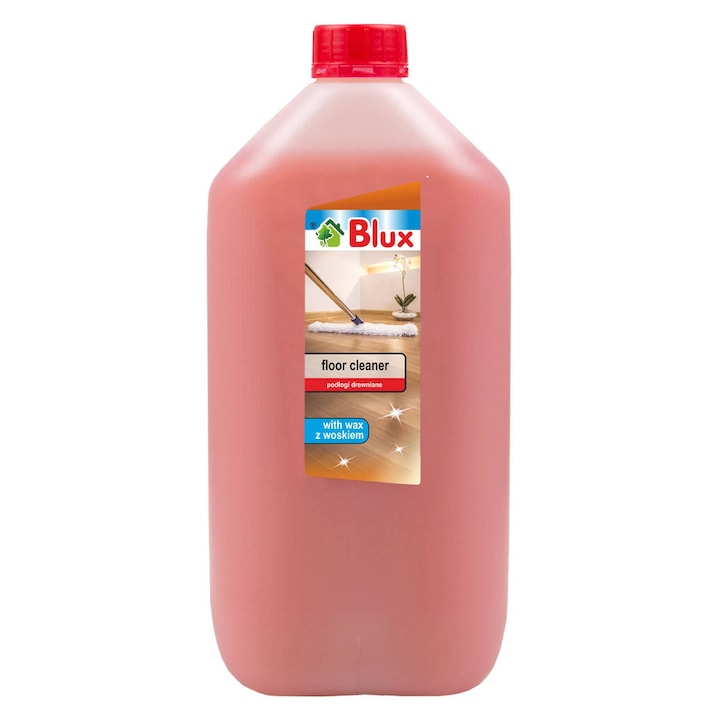 Padlótisztító oldat, BluxCosmetics, 5000 ml, parkettához és panelekhez, tisztít és véd