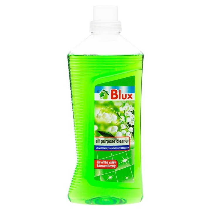 Detergent universal BluxCosmetics 1L, parfum de lacramioare, pentru suprafete sticla, ceramica, lemn