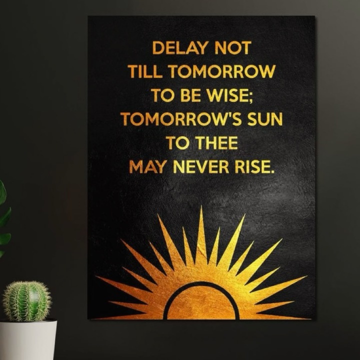 Премиум картина върху платно, LuxCanva® F1008, Светлината на днешните решения, 100 X 135 CM, 100% памучно платно 400g/m2, дървена рамка, Осъзнатост, Живот, Решения, Отражение, Възможност, Хол, Офис, Ярки цветове