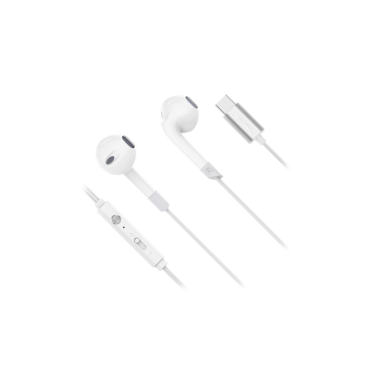 Casti cu fir In-Ear, Microfon, conectivitate USB-C, Dimensiune difuzor 14.2 mm, Alb