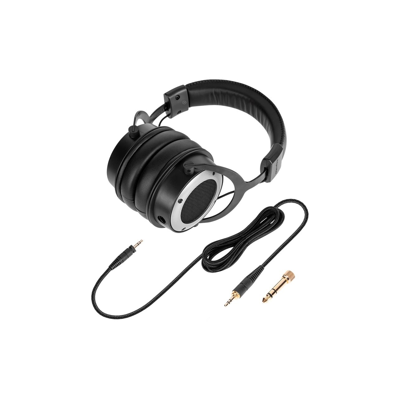 Casti cu fir pentru studio, Dimensiune difuzor 50 mm, conectivitate Jack, Negru/Gri, Impedanta 32 Ohm, Magnet neodim