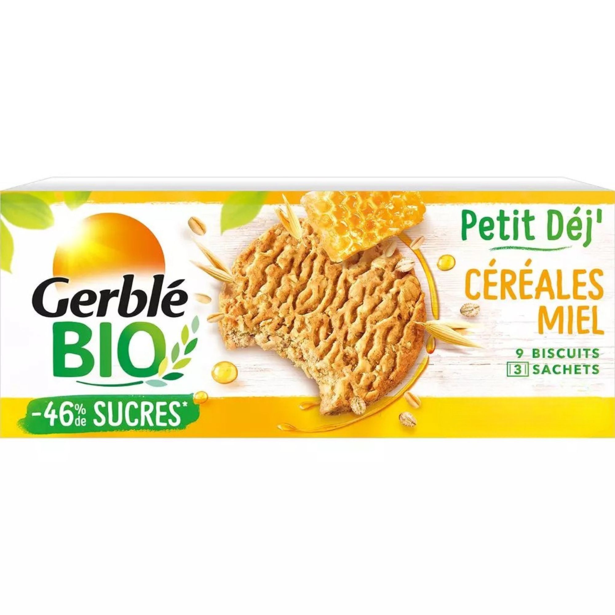 Biscuiti cu miere si cereale Eco Gerble, 132G