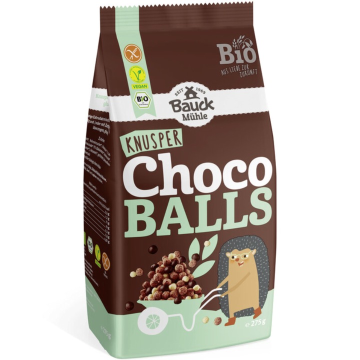 Cereale choco balls Eco Bauckhof fara gluten, 275g