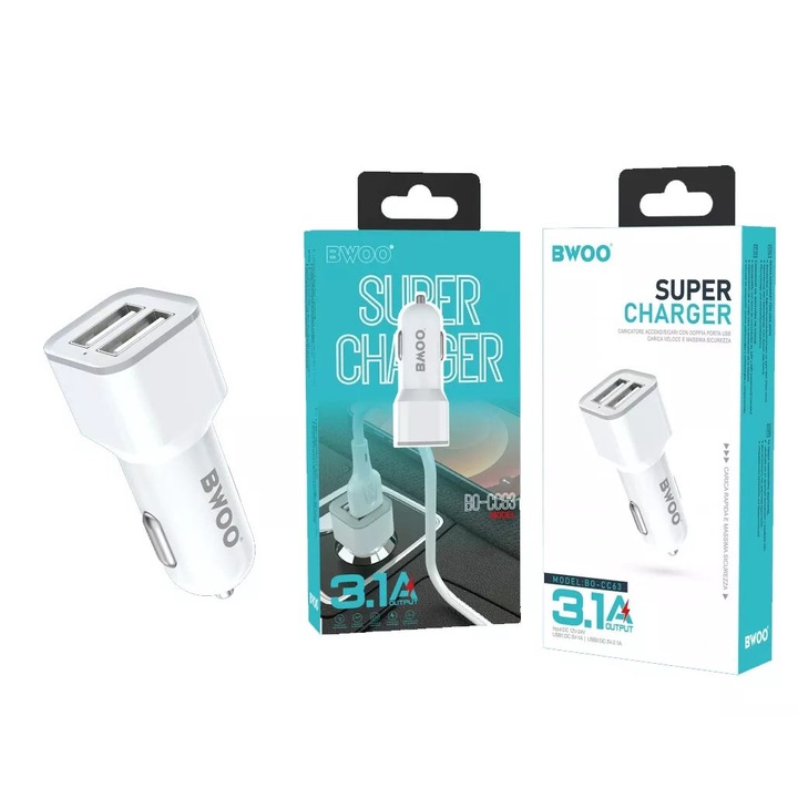 Incarcator auto bricheta USB CAR 12-24V BO-CC63