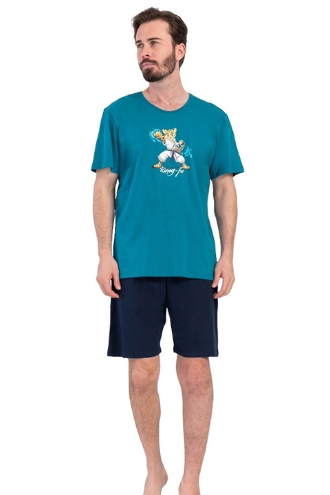 Pijamale barbati, Vienetta Man, model Kong Fu