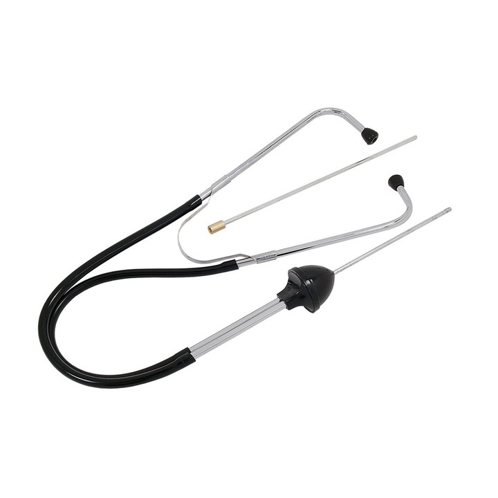 Stetoscop diagnostic de atelier, Luxtom, Instrument de localizare a sunetelor si vibratiilor, Sonde metalice, Casti ergonomice, Constructie robusta