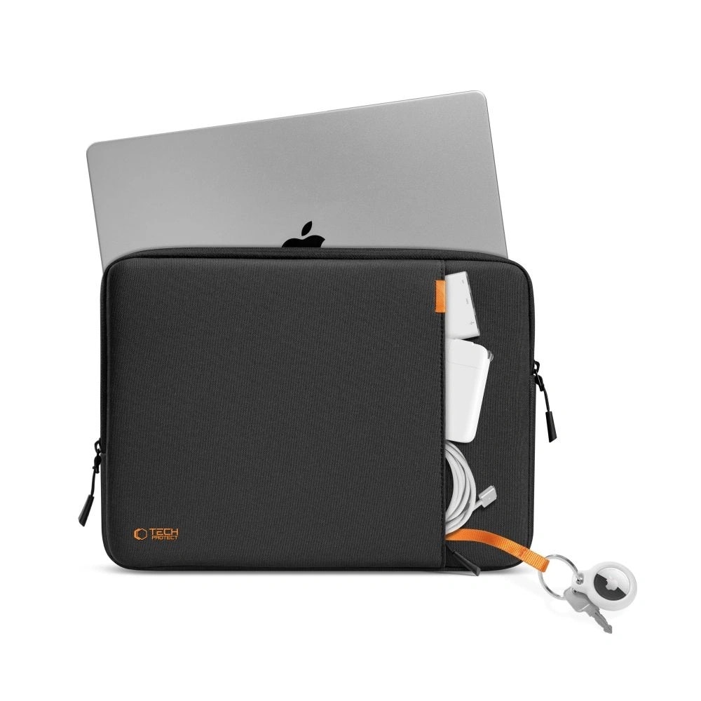 Husa laptop Tech-Protect Defender, 15-16 inch, negru