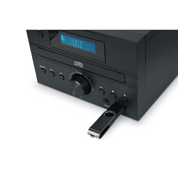 Sistem audio Thomson MIC123BT, Bluetooth, CD/MP3, 20W, 46x23x22,5cm