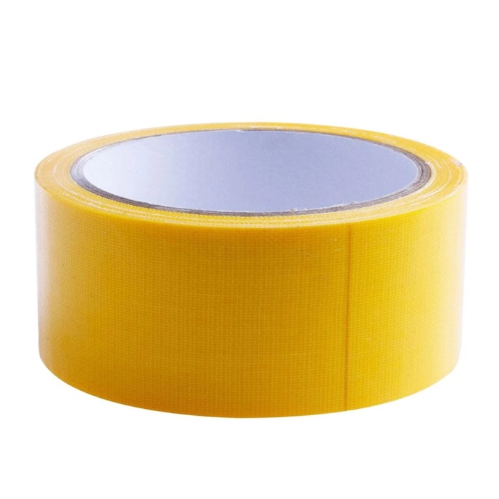 Banda adeziva intarita, Bondit, BNC197, acoperire din polietilena pe tesatura de bumbac, rezistenta la apa si solventi, pentru reparatii si fixare, 48mm x 10m, galben, (96)