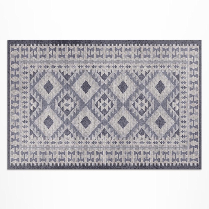 Covor de terasa, Wallfluent, Stilul retro, Gri, 60x90 cm, 010260370010000019866