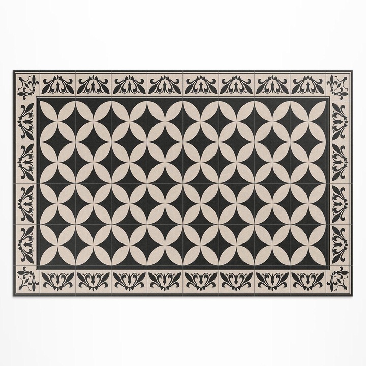 Covor de terasa, Wallfluent, gresie spaniola, Negru, 120x180 cm, 010260370040000019932