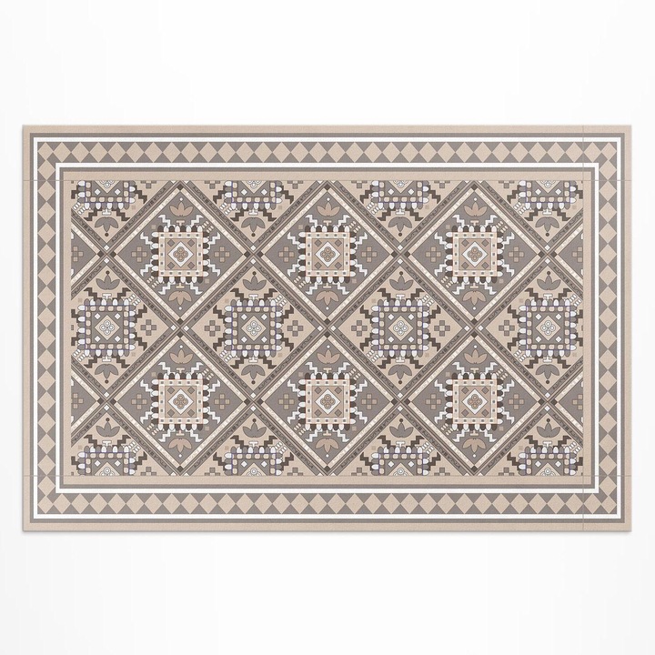 Covor de exterior, Wallfluent, Geometrie araba, Bej, 120x180 cm, 010260370040000020281