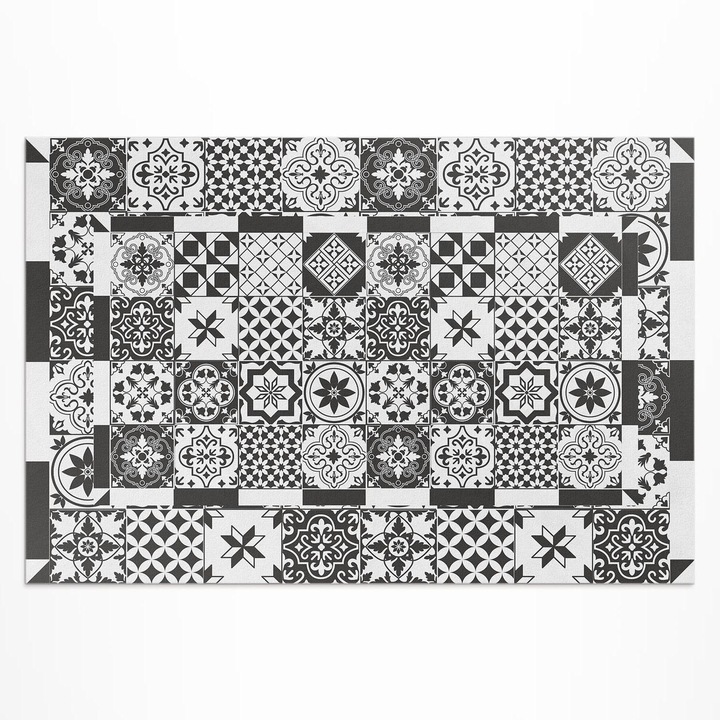 Covor de terasa, Wallfluent, gresie spaniola, Negru, 120x180 cm, 010260370040000020292