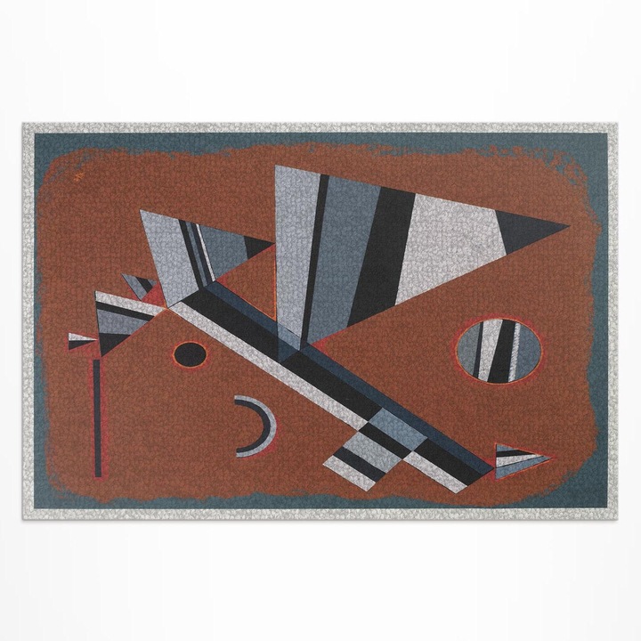 Covor de terasa, Wallfluent, Gris - autor Wassily Kandinsky, Maro, 120x180 cm, 010260370040000031788