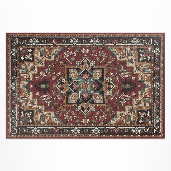 Covor de exterior, Wallfluent, Turca clasica, Maro, 60x90 cm, 010260370010000033225