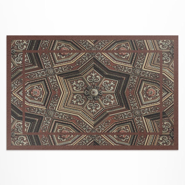 Covor pentru terasa, Wallfluent, Renastere - autor Albert Racinet, Maro, 120x180 cm, 010260370040000033263