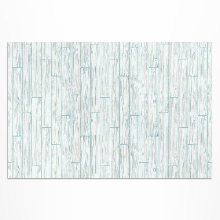 Covor de terasa, Wallfluent, Lemn comestibil, Albastru, 120x180 cm, 010260370040000033361