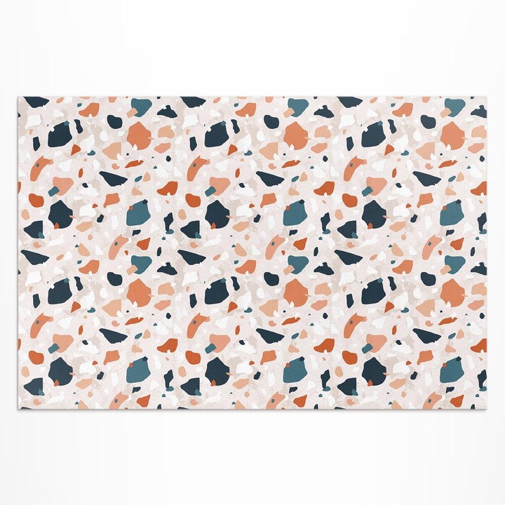 Covor pentru terasa, Wallfluent, Gresie pastelata, Portocaliu, 120x180 cm, 010260370040000033382