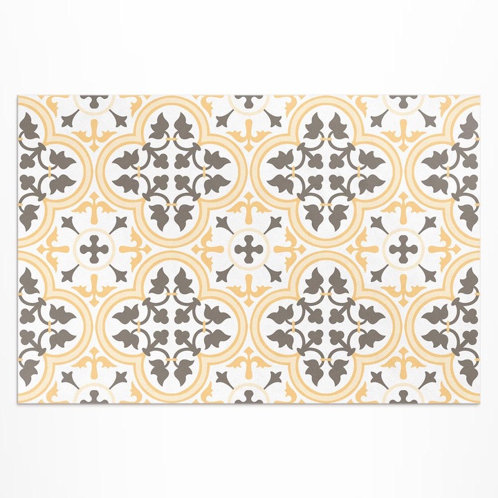 Covor pentru terasa, Wallfluent, gresie portugheza, Galben, 120x180 cm, 010260370040000033442