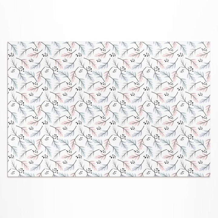 Covor de exterior, Wallfluent, Plante subtile, Gri, 120x180 cm, 010260370040000033498