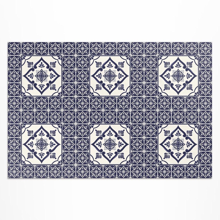 Covor de terasa, Wallfluent, Placi decorative, Bleumarin, 120x180 cm, 010260370040000033501