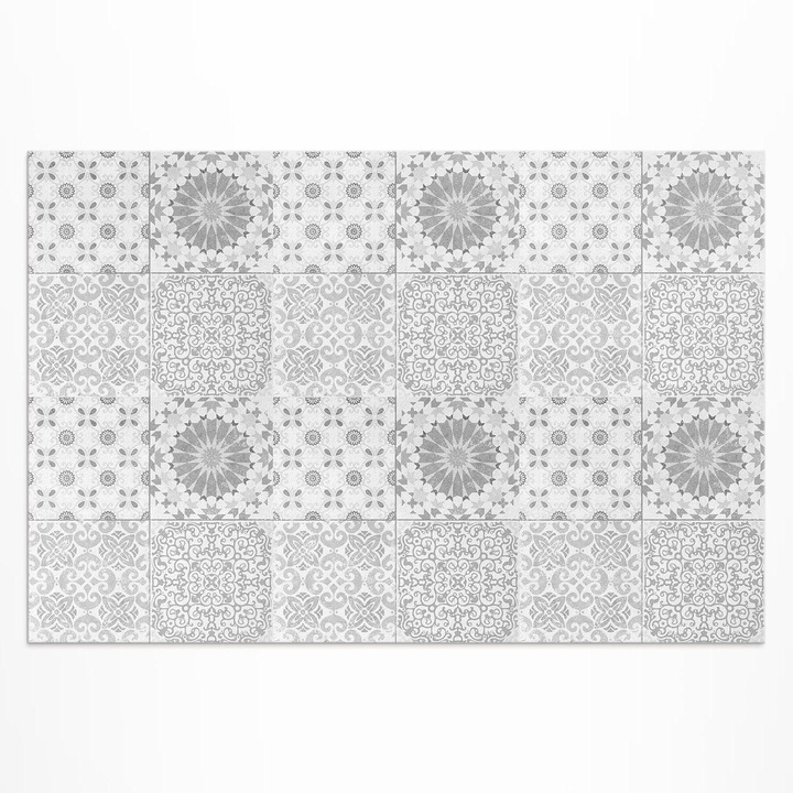 Covor pentru terasa, Wallfluent, Placi ornamentale, Gri, 120x180 cm, 010260370040000033542