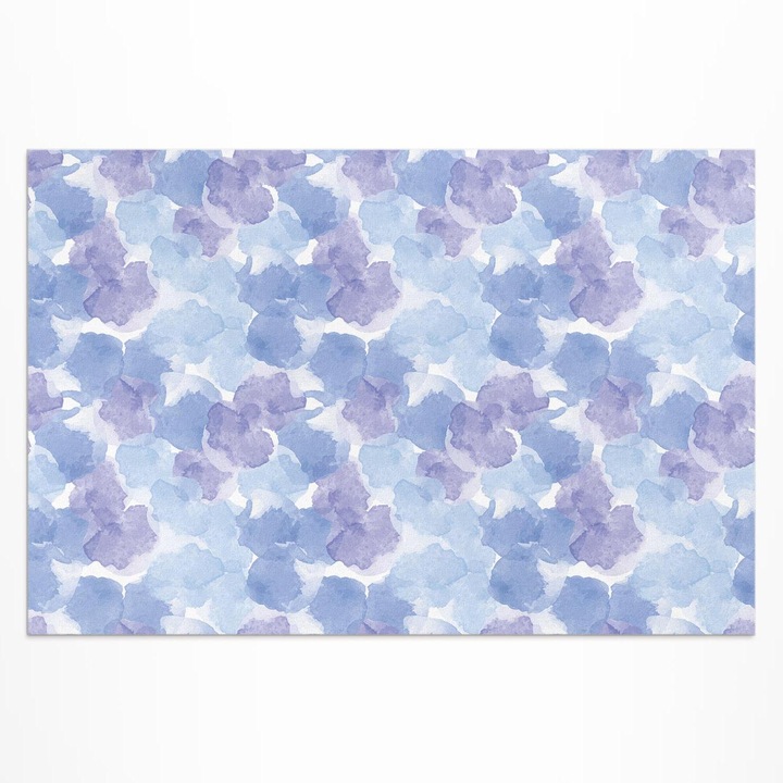 Covor de exterior pentru terasa, Wallfluent, Pete de acuarela, Violet, 120x180 cm, 010260370040000033560