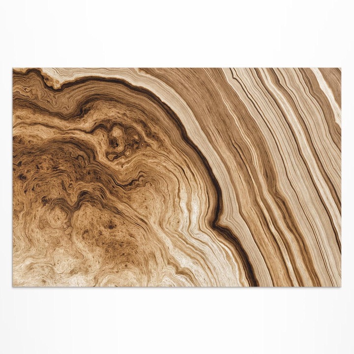 Covor pentru terasa, Wallfluent, Forme in piatra, Maro, 60x90 cm, 010260370010000057133