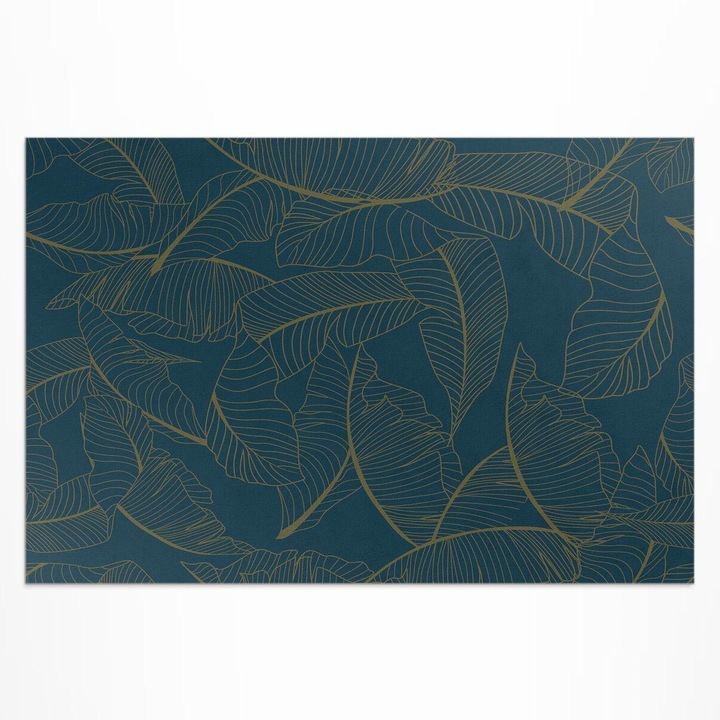 Covor de terasa, Wallfluent, Frunze captusite, Verde pal, 120x180 cm, 010260370040000057146